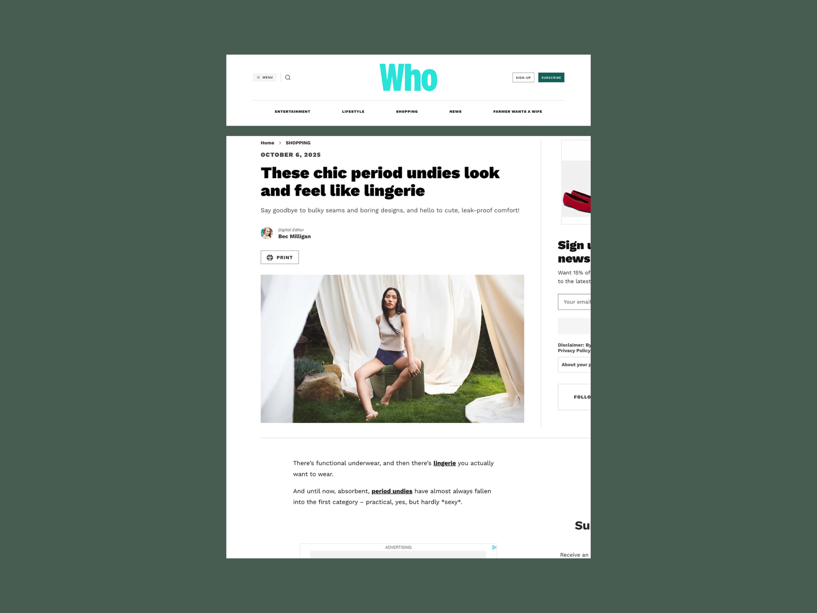 Who Magazine Feature