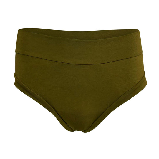 High Waisted Basic in Moss (heavy flow)