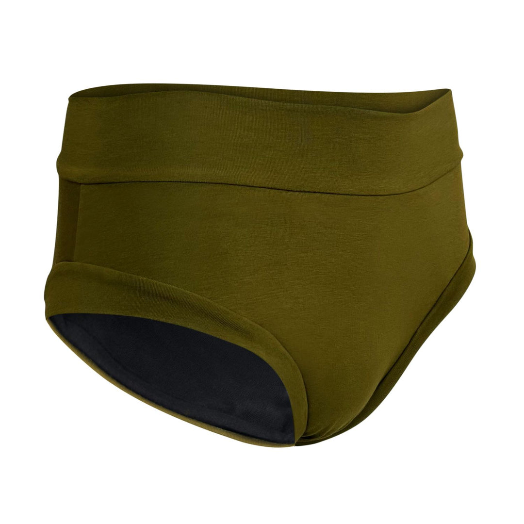 High Waisted Basic in Moss (heavy flow)