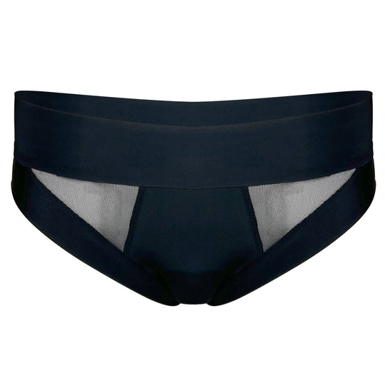 Swept Away Brief in Obsidian Black (moderate flow)