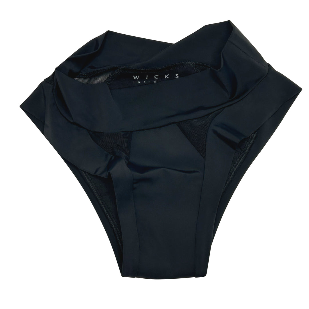 Swept Away Brief in Obsidian Black (moderate flow)