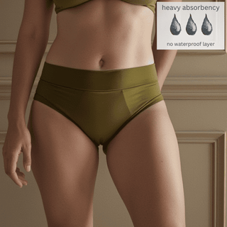 High Waisted Basic in Moss